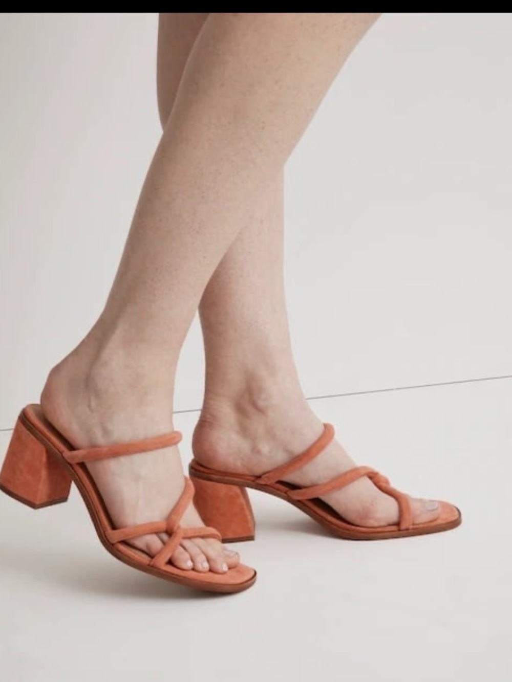 Madewell shoes Heel Sandals Suede block heel Women’s Size 8.5